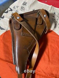 Worldwar2 imperial japanese army leather gun holster for type26 revolver antique