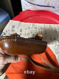 Worldwar2 imperial japanese army leather gun holster for type26 revolver antique