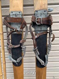 Worldwar2 imperial japanese army military skis set made of 1942 antique