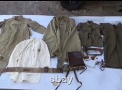 Worldwar2 imperial japanese army military uniform set for junior officer antique