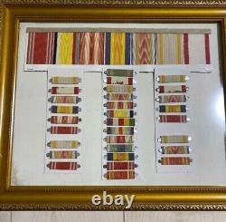 Worldwar2 imperial japanese army ribbon bar set breast ribbon service ribbons