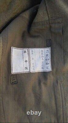 Worldwar2 imperial japanese army showa type45 overcoat cloak with hood for NCOs