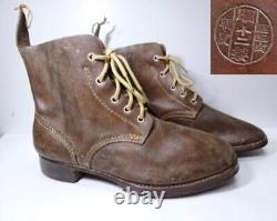 Worldwar2 imperial japanese army type1930 lace up leather boots unused from 1937