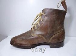 Worldwar2 imperial japanese army type1930 lace up leather boots unused from 1937