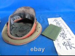 Worldwar2 imperial japanese army type45 cap & notebook set antique military