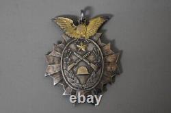 Worldwar2 imperial japanese commemorative badge of army stationed in manchuria