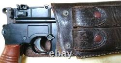 Worldwar2 imperial japanese leather gun holster for Mauser c96 m712 antique