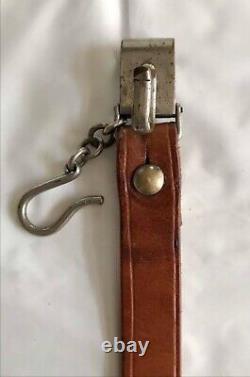 Worldwar2 imperial japanese leather military sword strap hook for aidman antique