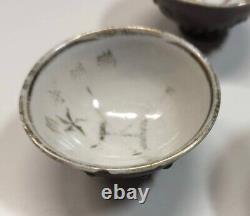 Worldwar2 imperial japanese manchurian commemorative defense teacup 6set