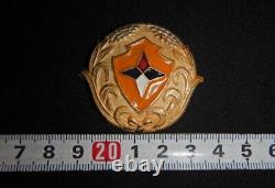Worldwar2 imperial japanese manchurian police hat insignia antique military