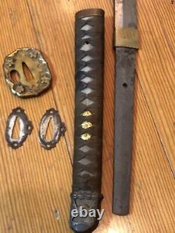 Worldwar2 imperial japanese short shin-gunto wakizashi sword certificate 4