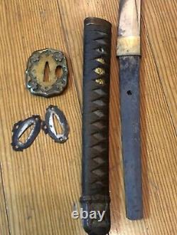 Worldwar2 imperial japanese short shin-gunto wakizashi sword certificate 4