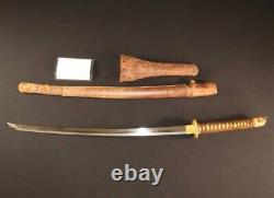 Worldwar2 imperial japanese short shin-gunto wakizashi sword certificate 5