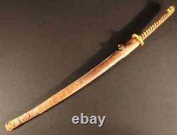 Worldwar2 imperial japanese short shin-gunto wakizashi sword certificate 5