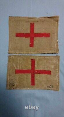 Worldwar2 original imperial japanese Red Cross arm patch for disabled veteran