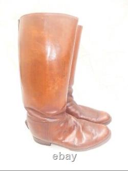 Worldwar2 original imperial japanese army leather long boots for officer antique