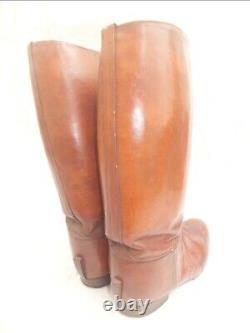 Worldwar2 original imperial japanese army leather long boots for officer antique