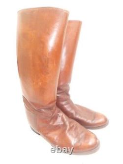 Worldwar2 original imperial japanese army leather long boots for officer antique