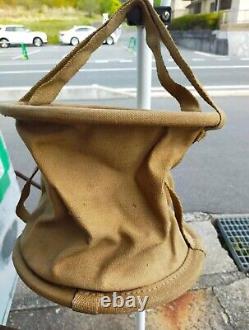 Worldwar2 original imperial japanese army military folding bucket antique