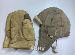 Worldwar2 original imperial japanese army military winter cap & shooting gloves