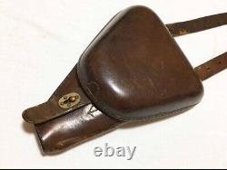 Worldwar2 original imperial japanese army nambu type14 leather gun holster 2