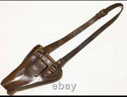 Worldwar2 original imperial japanese army nambu type14 leather gun holster 2