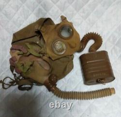 Worldwar2 original imperial japanese chemical gas mask 2set made by Showa kakou