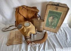 Worldwar2 original imperial japanese chemical gas mask & bag set by Showa Kako