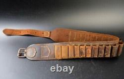 Worldwar2 original imperial japanese leather bandolier ammunition belt military