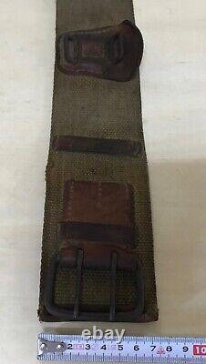 Worldwar2 original imperial japanese medium weight canvas sword belt for officer