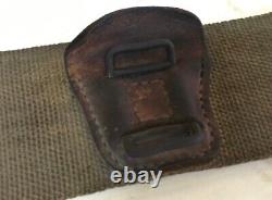 Worldwar2 original imperial japanese medium weight canvas sword belt for officer