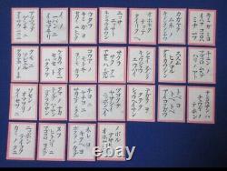 Worldwar2 original imperial japanese military card game Karuta antique