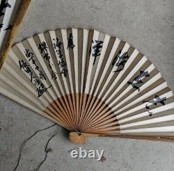 Worldwar2 original imperial japanese military fan sensu set by naval association