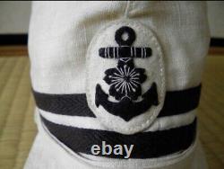 Worldwar2 original imperial japanese navy ijn type2 side cap antique 1943