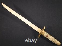 Worldwar2 original imperial japanese navy koshirae for dress dagger noncut blade