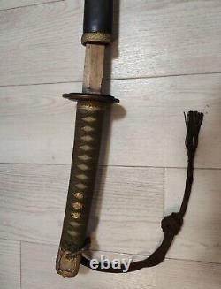 Worldwar2 original imperial japanese navy koshirae for type97 naval Kai-gunto