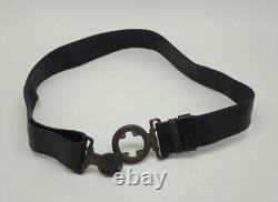 Worldwar2 original imperial japanese navy leather sword belt for officer antique