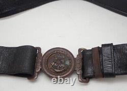 Worldwar2 original imperial japanese navy leather sword belt for officer antique