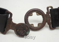 Worldwar2 original imperial japanese navy leather sword belt for officer antique