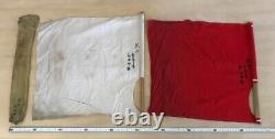 Worldwar2 original imperial japanese navy red & white hand signal semaphore 2