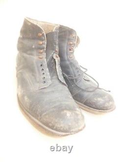 Worldwar2 original imperial japanese special naval landing forces lace up boots