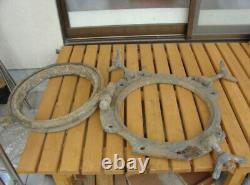 Worldwar2 original imperial japanese window frame for battle ship Mutsu Antique