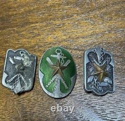 Worldwar2 original japanese imperial reservists' association insignia 5set