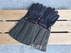 Worldwar2 replica imperial japanese army tanker pilot's gloves dark brown