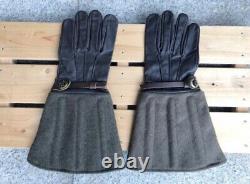 Worldwar2 replica imperial japanese army tanker pilot's gloves dark brown