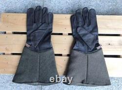 Worldwar2 replica imperial japanese army tanker pilot's gloves dark brown