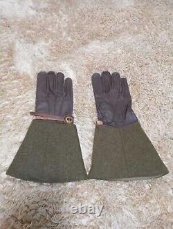 Worldwar2 replica imperial japanese army tanker pilot's gloves dark brown