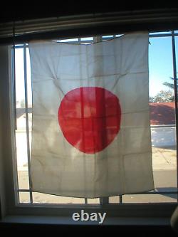Ww11 Era Imperial Japanese Printed National Flag 28 X 34