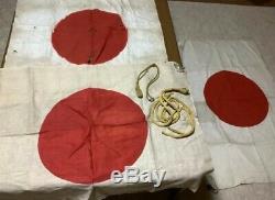 Ww2 Imperial Army. Japanese sword strap, Cloth hata original, 4 item set