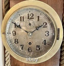 Ww2 Imperial Japanese Navy Ships Clock Aititokeidenki Super Rare